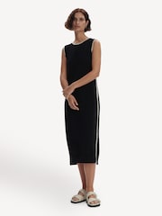 Varley Black Dwight Tank Knit 100% Cotton Dress - Image 5 of 8