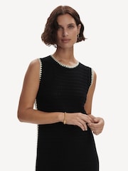 Varley Black Dwight Tank Knit 100% Cotton Dress - Image 7 of 8