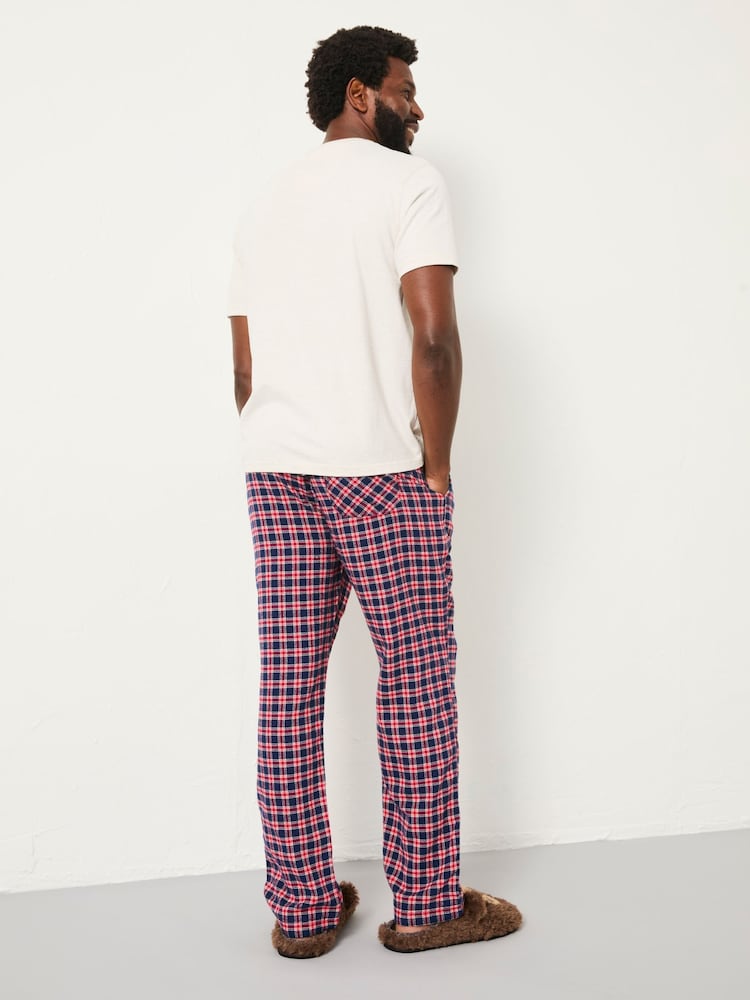 FatFace Leven Red Check Pyjama Bottoms - Image 2 of 5