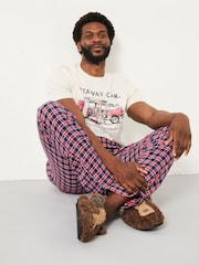 FatFace Leven Red Check Pyjama Bottoms - Image 4 of 5