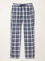 FatFace Boray Light Blue Check Pyjama Bottoms - Image 6 of 6