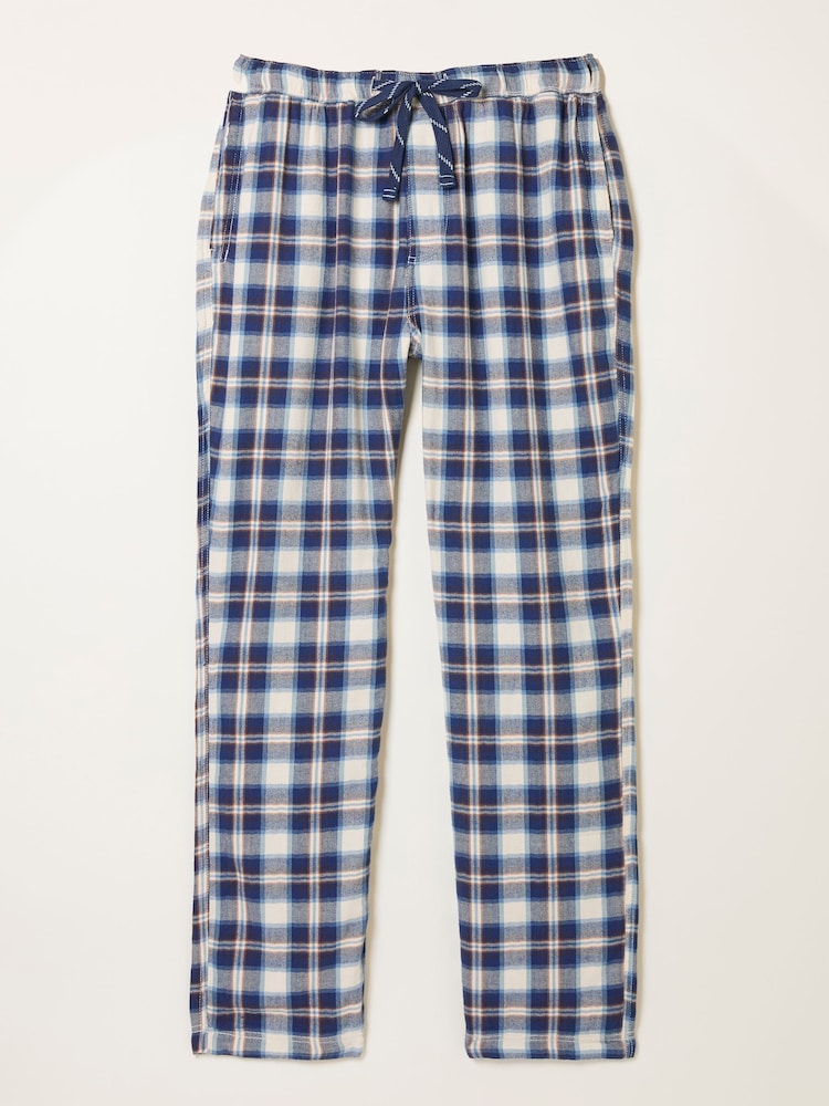 FatFace Boray Light Blue Check Pyjama Bottoms - Image 6 of 6 FatFace Boray Light Blue Check Pyjama Bottoms - Image 6 of 6