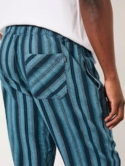 FatFace Skye Blue Stripe Pyjama Bottoms - Image 4 of 6