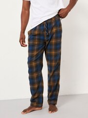FatFace Bray Blue Check Pyjama Bottoms - Image 1 of 5