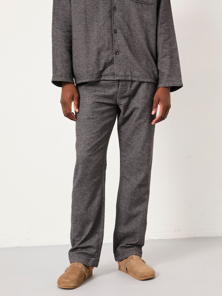 FatFace Charcoal Grey Brushed Twill Pyjama Bottoms - Image 1 of 5 FatFace Charcoal Grey Brushed Twill Pyjama Bottoms - Image 1 of 5