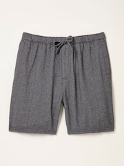 FatFace Charcoal Grey Brushed Twill Pyjama Shorts - Image 5 of 5