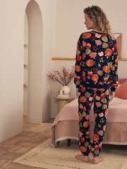 Bath & Body Works Navy Cosy Twosie Pyjamas - Image 3 of 5