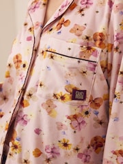 Bath & Body Works White Floral Button Through Pyjamas - Image 5 of 5