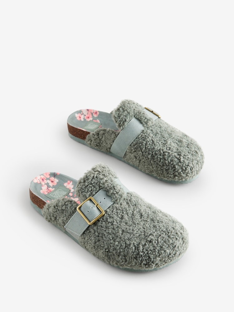 Bath & Body Works Green Mule Slippers - Image 1 of 6