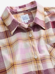 Bath & Body Works Rust Brown Burgundy Check Night T-Shirt - Image 6 of 8