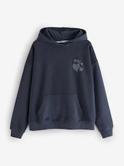 Bath & Body Works Navy Puff Printed Back Placement Hoodie - Image 7 of 7