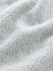 Grey Regular Fit Textured Collared Cardigan with Wool - Image 12 of 12