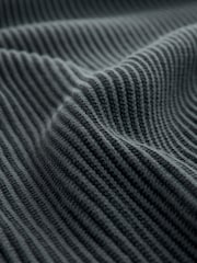 Cinza ardósia - Regular Fit Rib Texture Crew Jumper - Imagem 7 de 8
