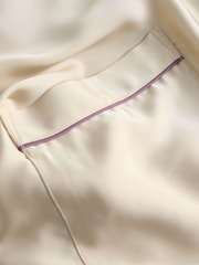 Laura Ashley Champagne Gold Uffington Roses Long Line Robe - Image 10 of 11