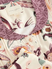 Laura Ashley Plum Purple Claudina Viscose Button Through Pyajamas - Image 10 of 13