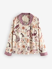 Laura Ashley Plum Purple Claudina Viscose Button Through Pyajamas - Image 8 of 13