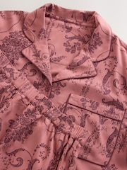 لون روزوود - طقم بيجامة Josette بأزرار كاملة من Laura Ashley - صورة 9 من 10