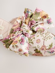 Laura Ashley Champagne Gold Uffington Roses Quilted Mules Slippers - Image 8 of 8
