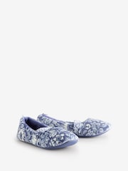 Laura Ashley Blue Oastbrook Mary Jane Slippers - Image 3 of 7