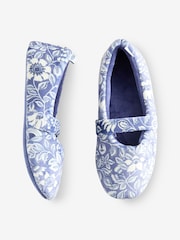 Laura Ashley Blue Oastbrook Mary Jane Slippers - Image 7 of 7