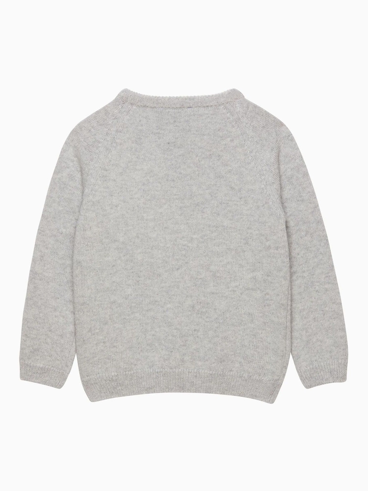 Trotters London Grey Marl Helicopter Jumper - Image 2 of 4