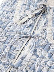 Laura Ashley Blue/Ecru Oastbrook Quilted Jacket With Collar - Image 6 of 7