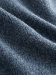 Azul - Relaxed Fit Cosy Crew Neck Jumper with Wool - Imagem 7 de 8