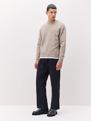 Neutro - Relaxed Fit Cosy Crew Neck Jumper with Wool - Imagem 2 de 7