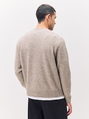Neutro - Relaxed Fit Cosy Crew Neck Jumper with Wool - Imagem 3 de 7