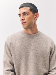 Neutro - Relaxed Fit Cosy Crew Neck Jumper with Wool - Imagem 4 de 7