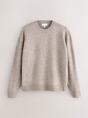 Neutro - Relaxed Fit Cosy Crew Neck Jumper with Wool - Imagem 5 de 7