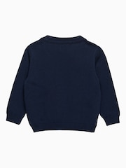 Trotters London Little Blue Train Cardigan - Image 2 of 3
