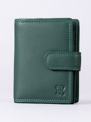 Lakeland Leather Bottle Green Small Leather Tab Purse - Image 1 of 5
