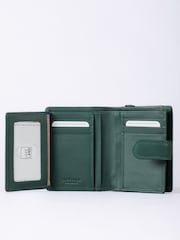 Lakeland Leather Bottle Green Small Leather Tab Purse - Image 3 of 5