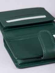 Lakeland Leather Bottle Green Small Leather Tab Purse - Image 4 of 5