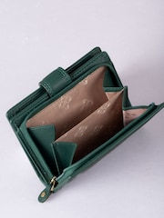 Lakeland Leather Bottle Green Small Leather Tab Purse - Image 5 of 5