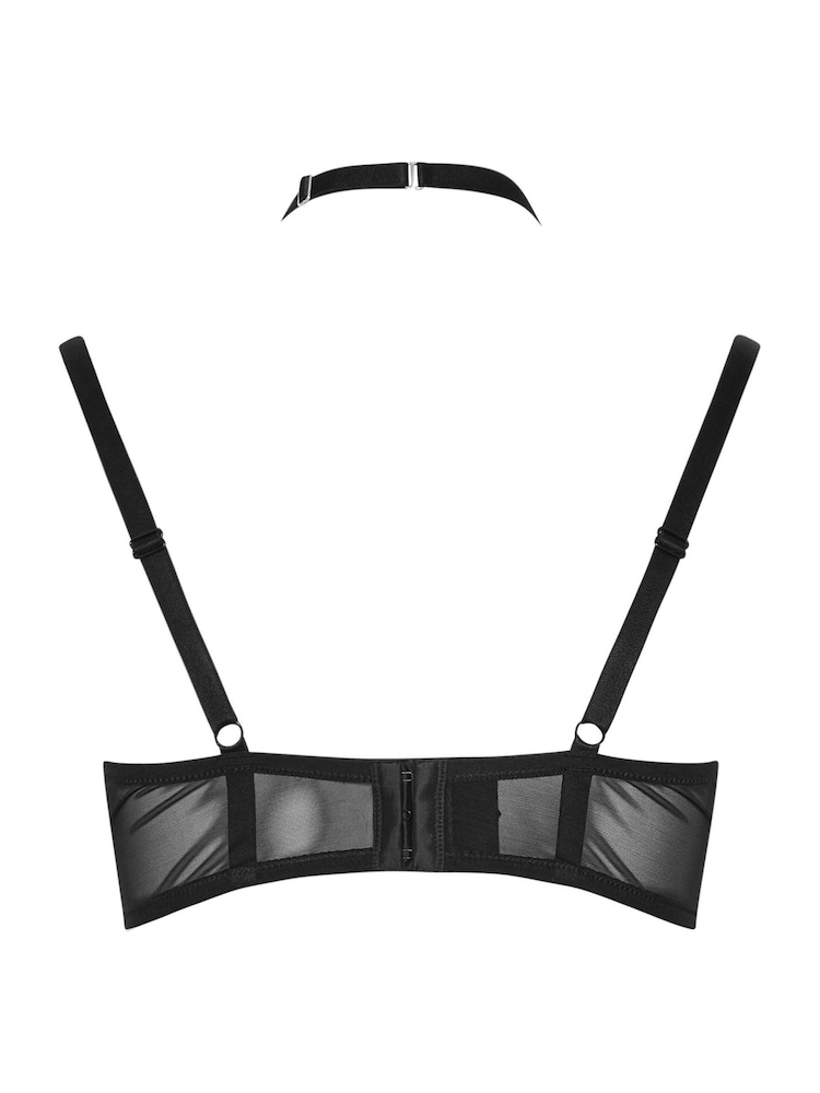 Sutiãs acolchoados Yours Curve com tiras de PU brilhantes - Imagem 6 de 6
