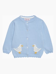 Trotters London Mala rogoznica modra Duck pletena jopa - Slika 1 iz 3