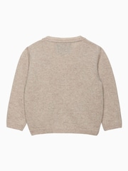 Trotters London Little Natural Augustus & Friends Cardigan - Image 2 of 3