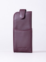 Lakeland Leather Red Glasses Case - Image 1 of 4