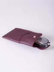 Lakeland Leather Red Glasses Case - Image 4 of 4