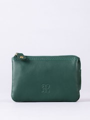 Lakeland Leather Bottle Green Multi Pocket Coin Purse - Image 2 of 5