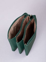 Lakeland Leather Bottle Green Multi Pocket Coin Purse - Image 4 of 5
