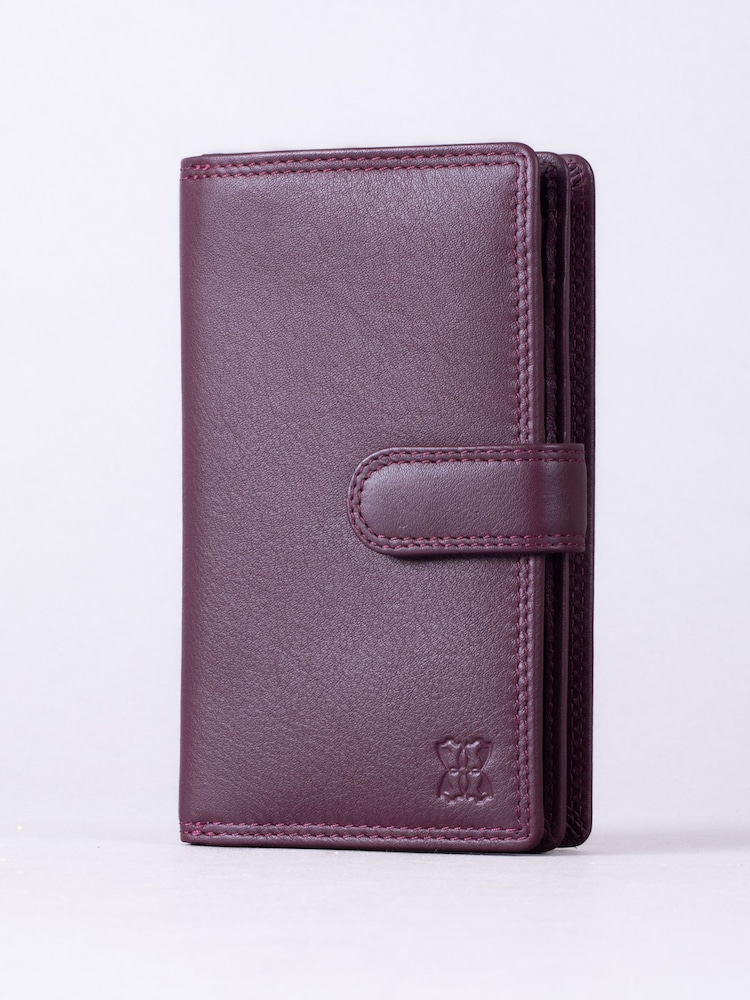 Lakeland Leather Cheery Red Medium Tab Purse - Image 1 of 5