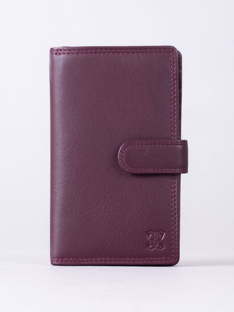 Lakeland Leather Cheery Red Medium Tab Purse - Image 2 of 5