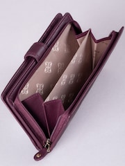 Lakeland Leather Cheery Red Medium Tab Purse - Image 5 of 5