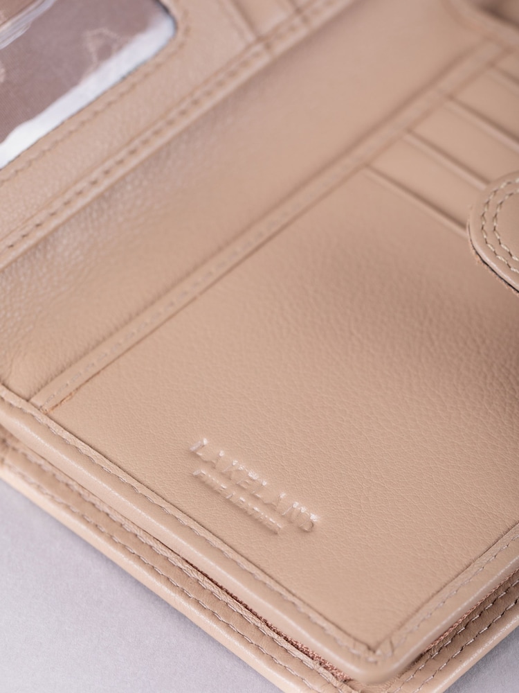 Ruskea - Lakeland Leather Medium Tab Kukkaro - Kuva 5 / 5