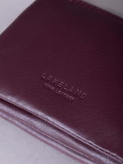 Lakeland Leather Burgundy Red Multi Pocket Coin Purse - Image 3 of 5