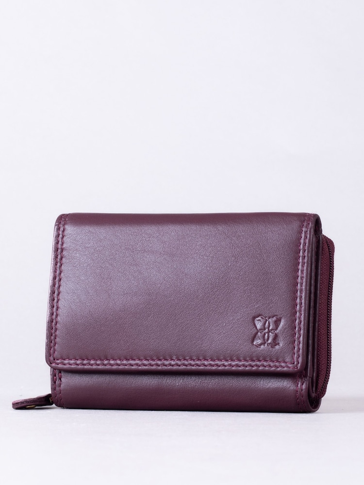 Kirschrot - Lakeland Leather Small Purse - Bild 1 von 5 Kirschrot - Lakeland Leather Small Purse - Bild 1 von 5