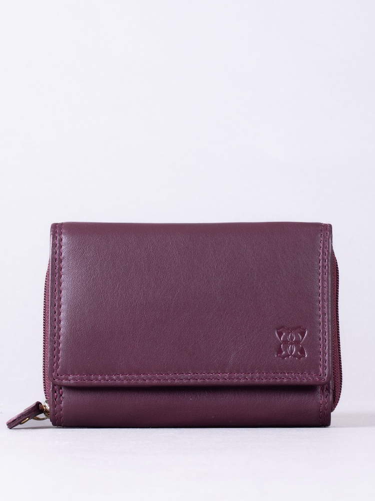 Kirsikka Punainen - Lakeland Leather Pieni Kukkaro - Kuva 2 / 5
